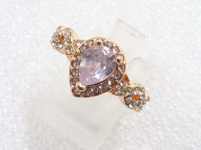 JAPANESE KIMONO / ANTIQUE CRYSTAL RING (SIZE 11)
